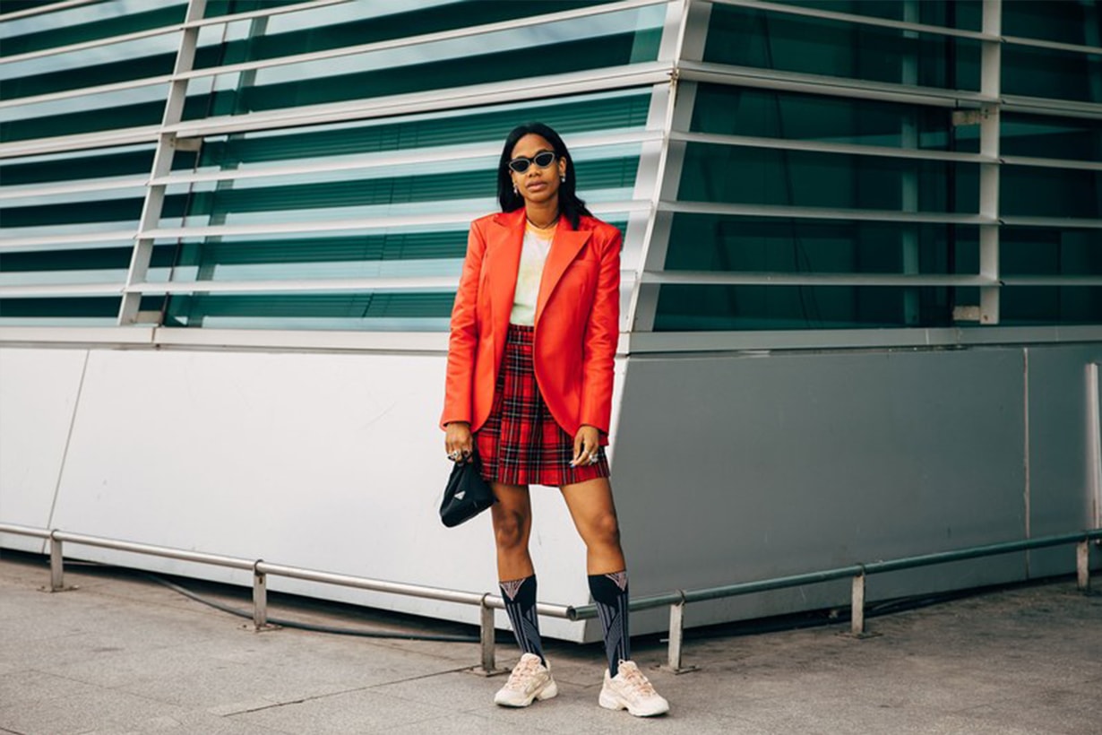 Orange Blazer Street Style 2019