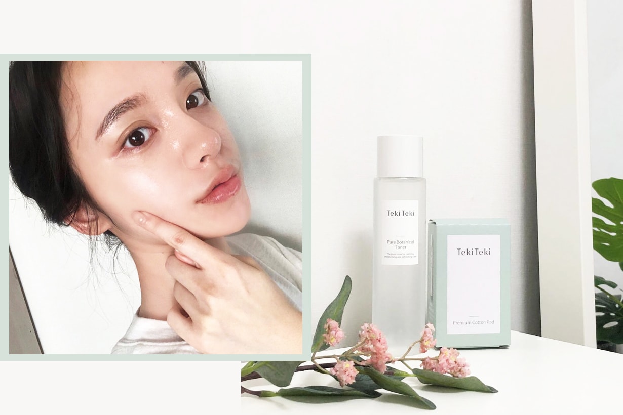 Teki Teki pure botanical toner deep cleansing pores acne calming moisturising skin soothing korean skincare k beauty instagram hit
