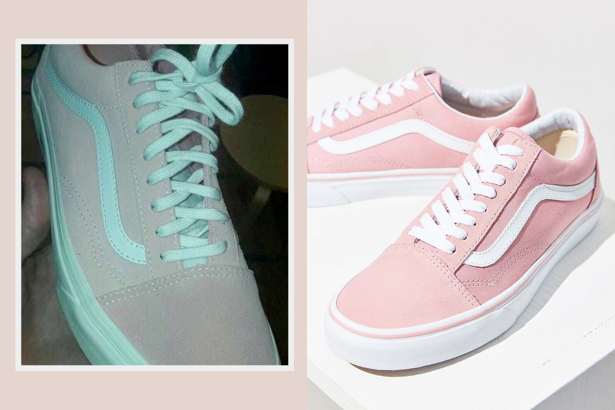 vans color pink green grey white different twitter
