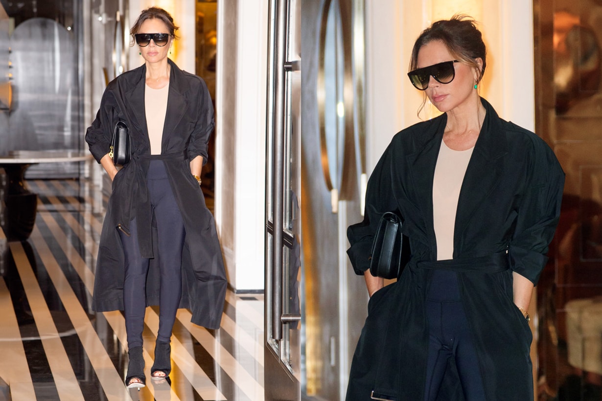 victoria beckham outfit leggings styling