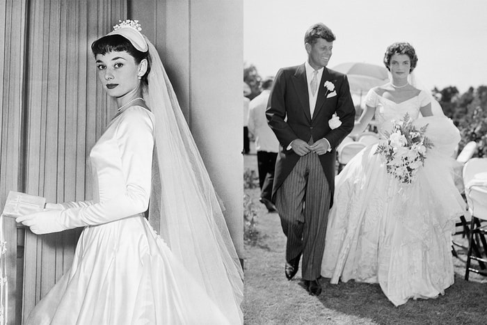 唯有優雅永存:這 6 位經典女神的婚紗造型,如今依然別緻不過時