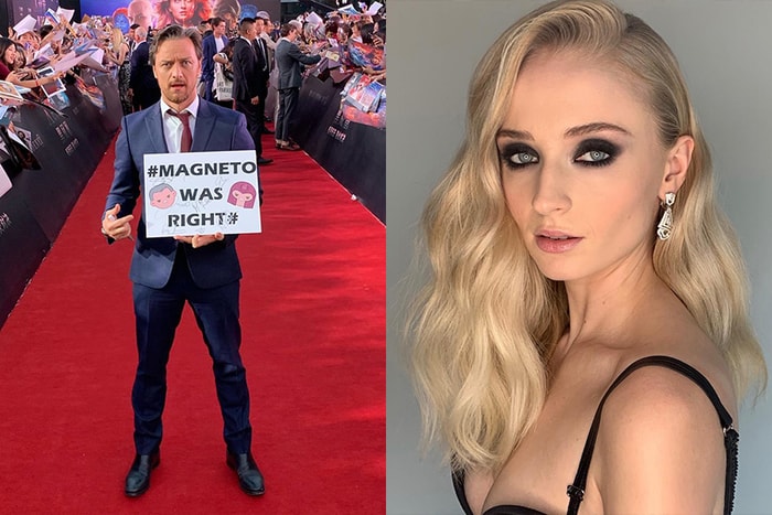 《X-Men》Sophie Turner 在片場竟這樣惡搞 James Mcvoy,令粉絲笑翻!