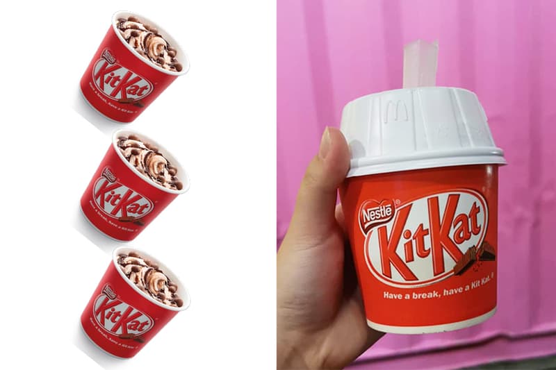 McDonald's KitKat McFlurry Purple Sweet Potato Waffle Cone Instagram Food Singapore