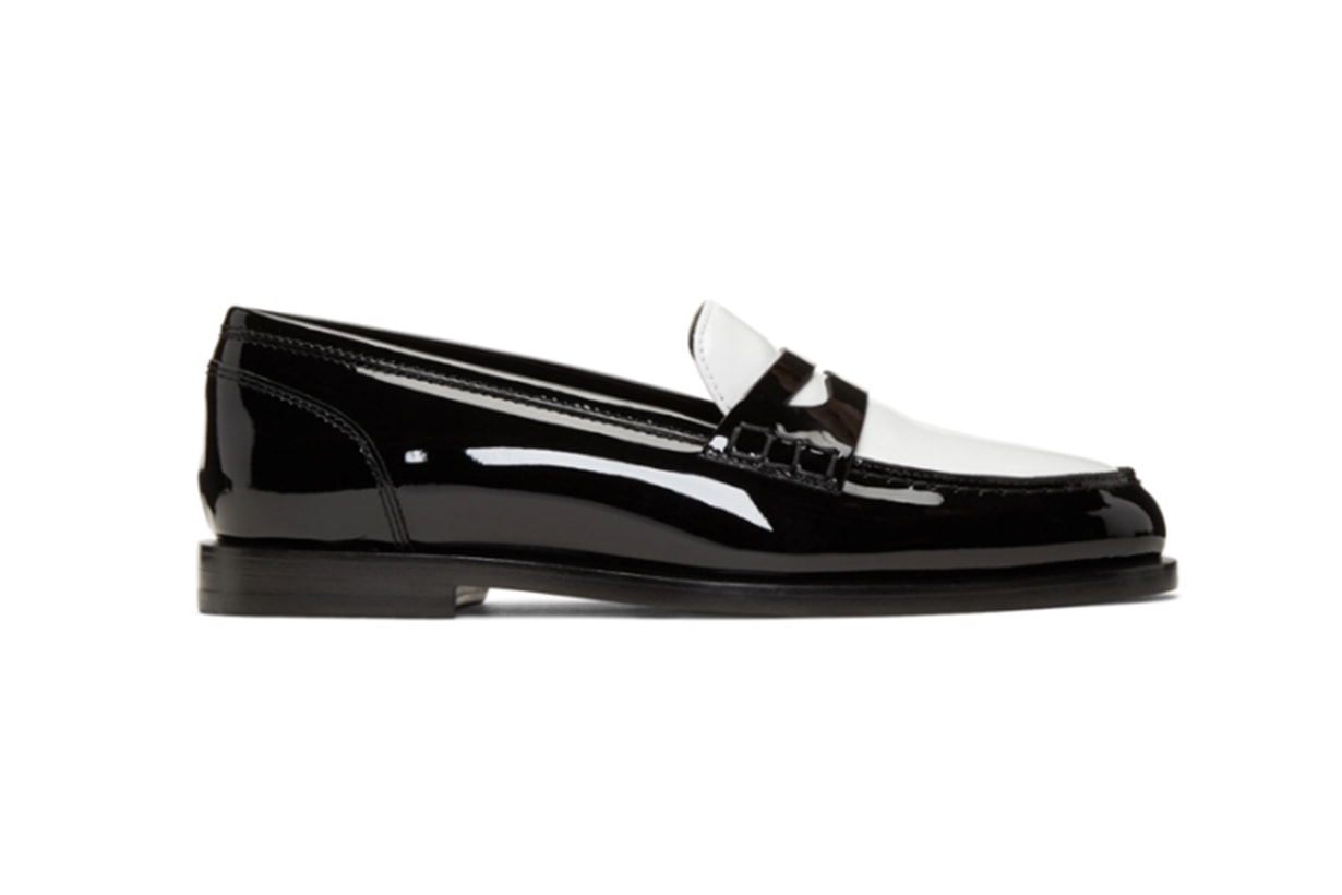 Balmain Black & White Kriss Loafers