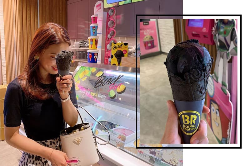 baskin robbins black ice cream