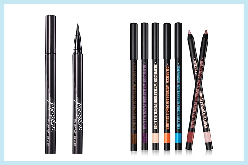 Clio Waterproof Pen Liner + Clio Gelpresso Waterproof Pencil Gel Liner