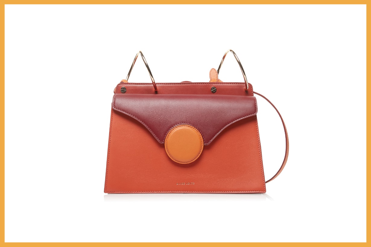 Danse Lente Phoebe Color-Blocked Leather Shoulder Bag