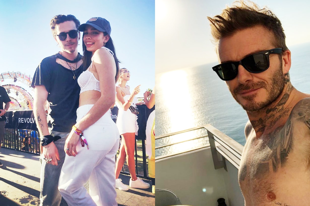 David Beckham warns Brooklyn Beckham girlfriend Hana Cross spend less time sick of drama Cannes Film Festival