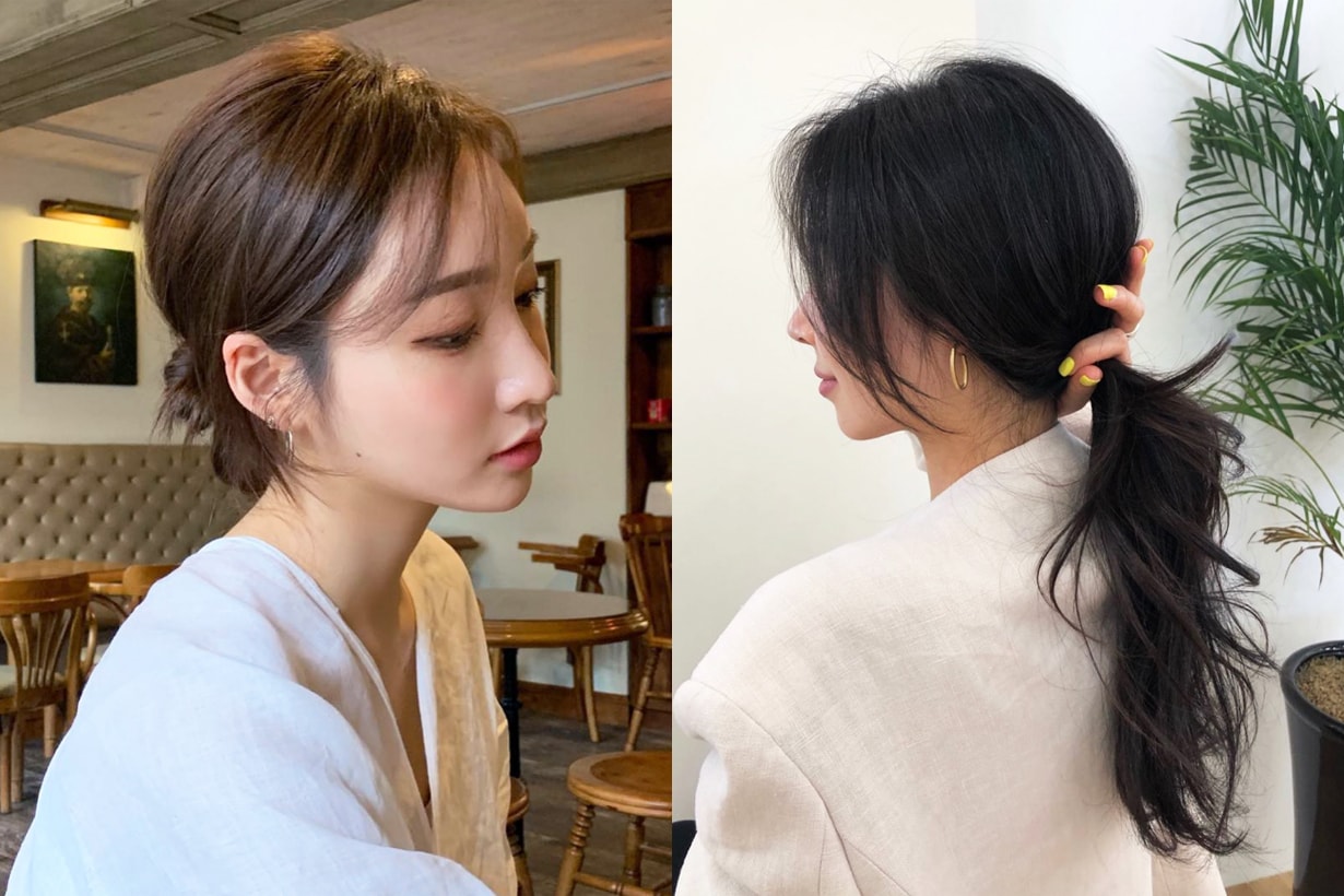Summer Hairstyles recommendation hair styling tips ponytails hair bun braiding korean girls hairstyles idea