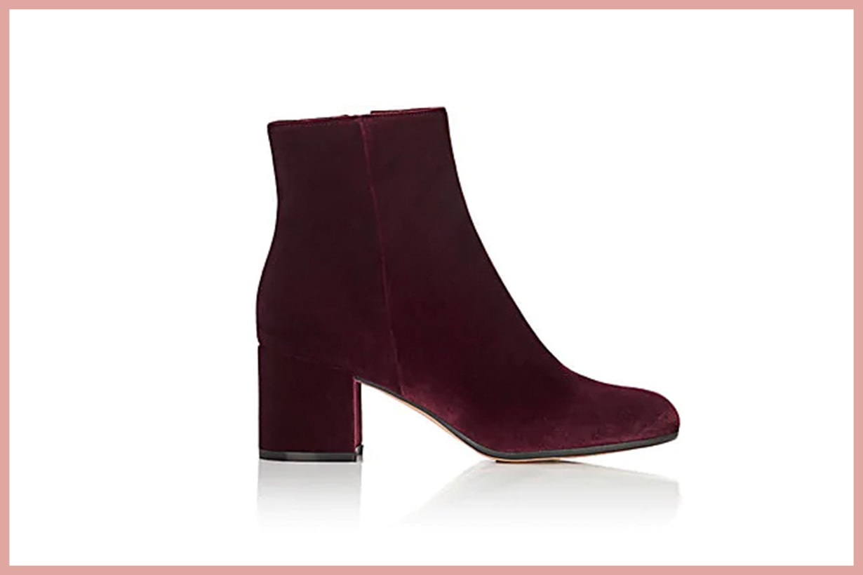 GIANVITO ROSSI Margaux Velvet Ankle Boots