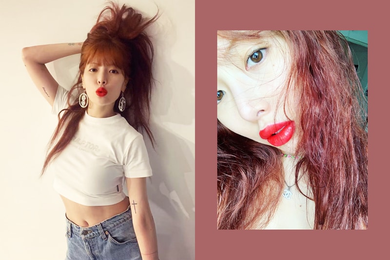 Hyuna Kim Thick lip lip injection plastic surgery rumours kylie jenner k pop korean idols celebrities singers instagram fans netizens
