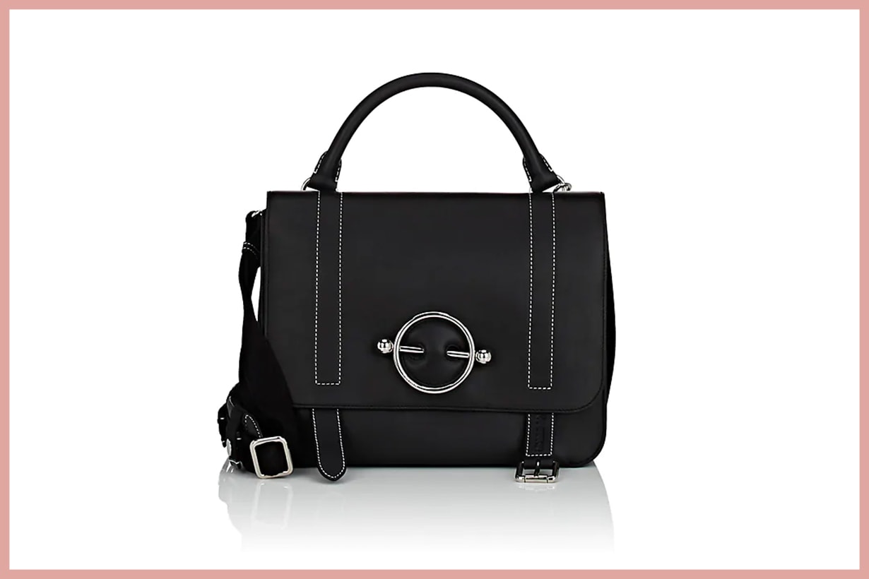J.W.ANDERSON Disc Leather & Suede Satchel