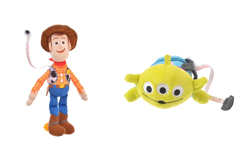 Japan Disneyland online store weight training Dumbbell tape measure Monster Co. Mike Chip and Dale Winnie the Pooh Woody Toy Story Keep Fit Fitness Tool