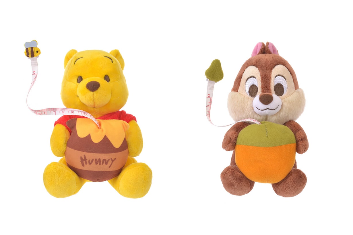 Japan Disneyland online store weight training Dumbbell tape measure Monster Co. Mike Chip and Dale Winnie the Pooh Woody Toy Story Keep Fit Fitness Tool