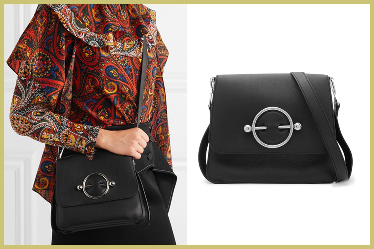 JW ANDERSON Disc Leather Shoulder Bag