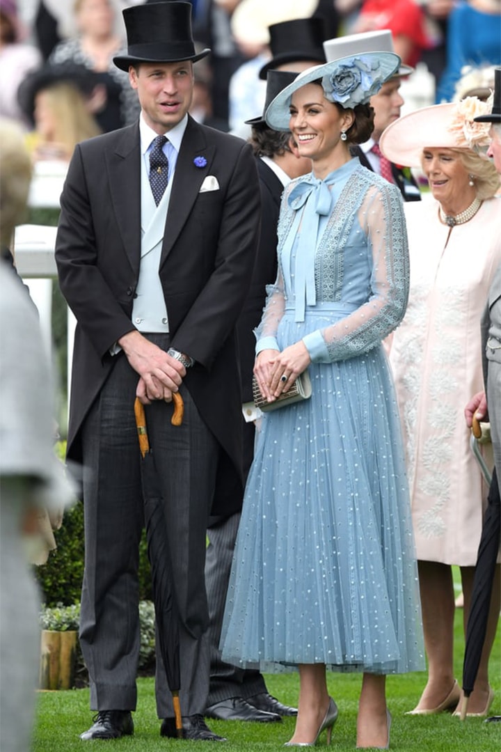 Kate Middleton Prince Harry Royal Ascot 2019 Elie Saab dress Philip Treacy hat