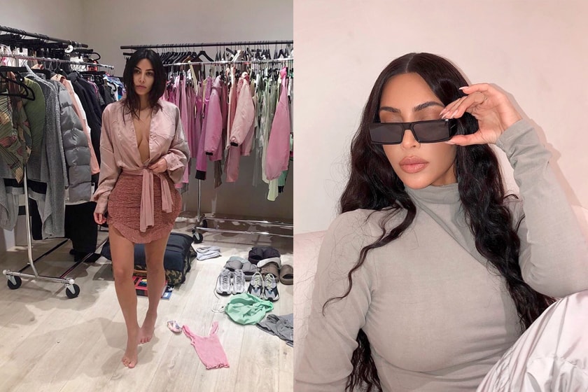 kim kardashian thong heels slipper outfit trends