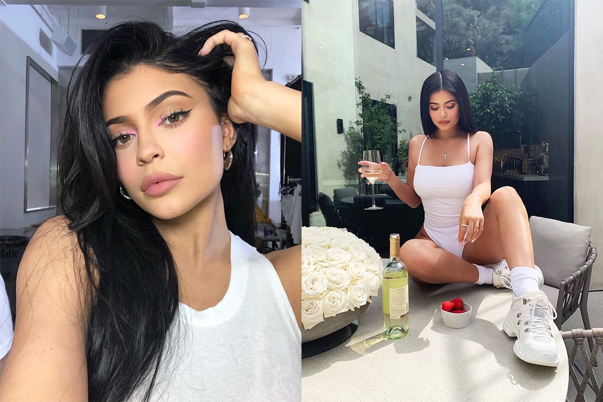 Kylie Jenner Kylie Skin Khloe Kardashian body lotion organic oils amazon sweet almond oils olive oils jojoba oil celebrities skincare tips dry skin moisturizing