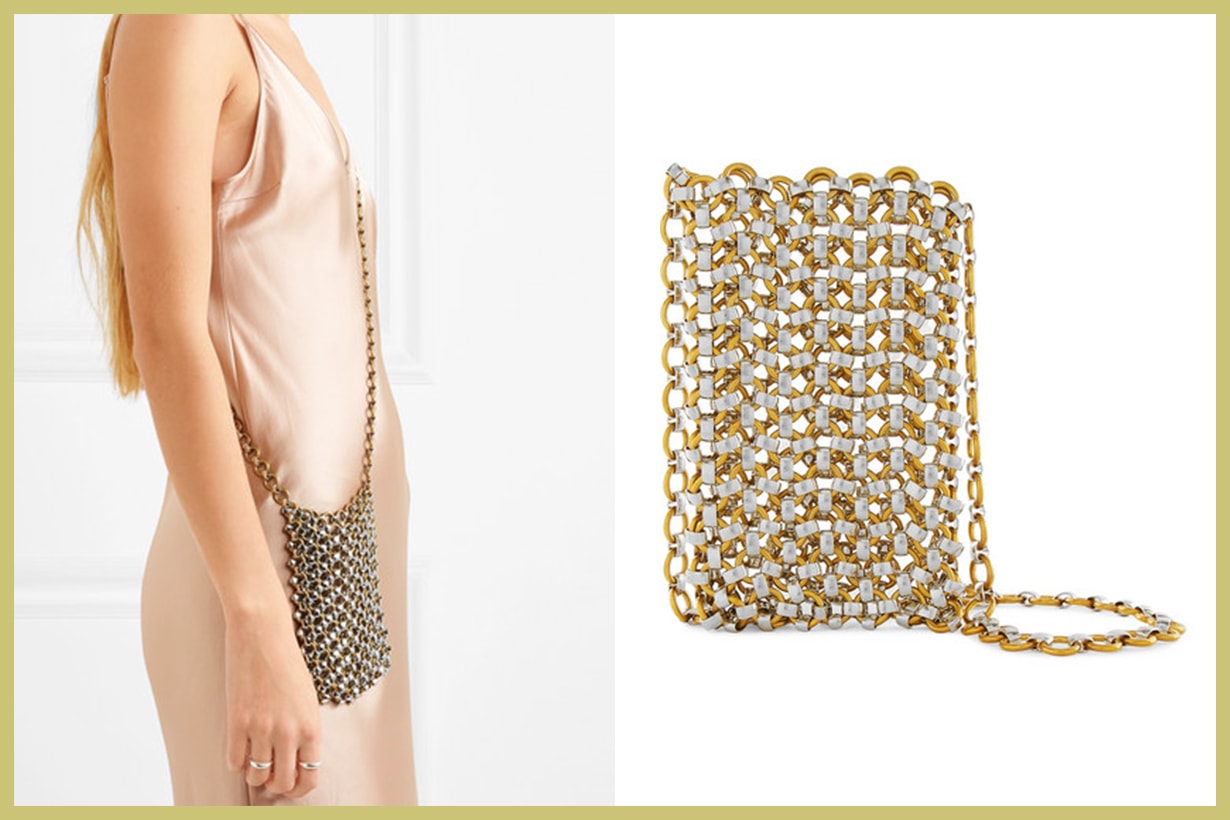 LAURA LOMBARDI Gold and Silver-Tone Clutch