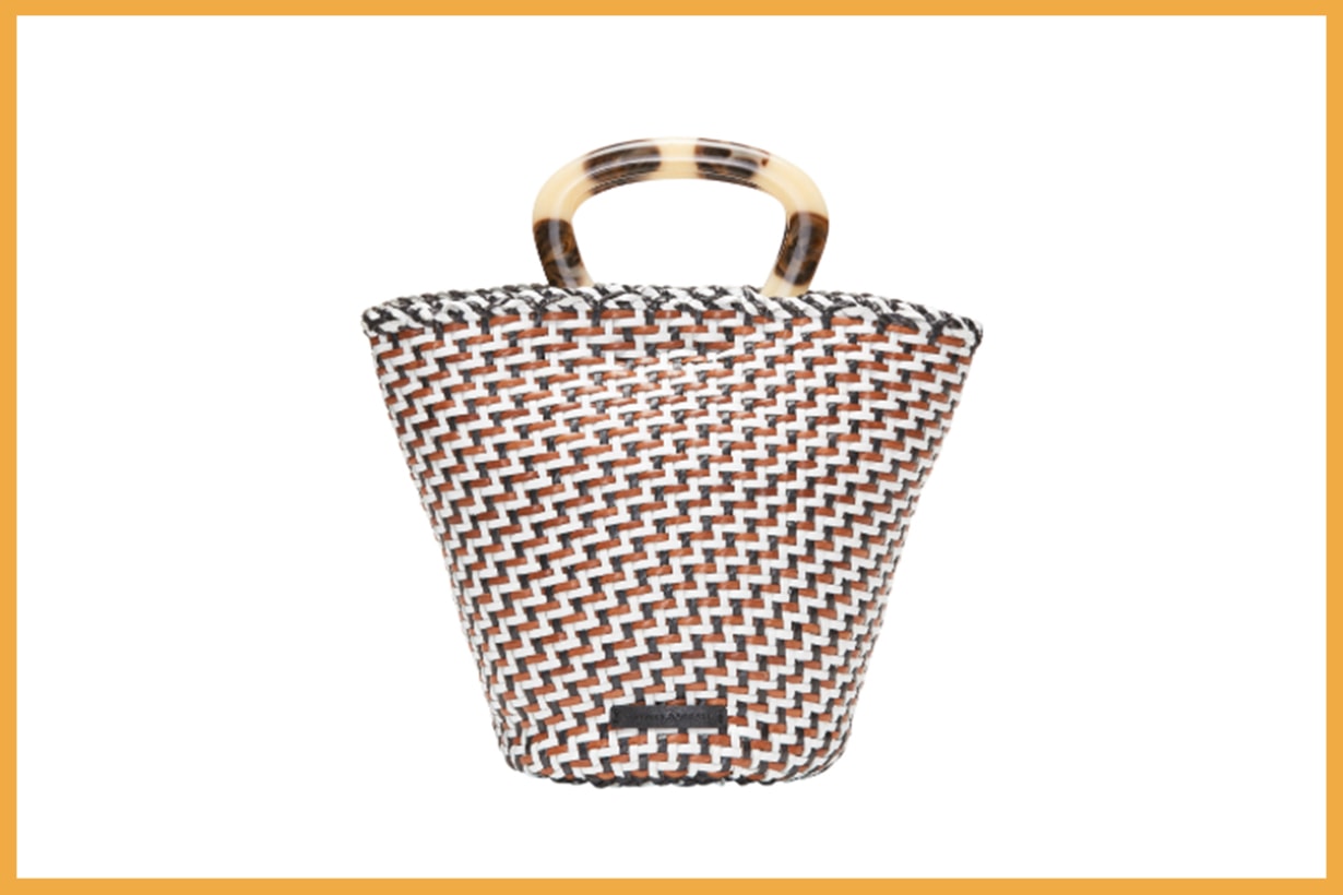 Loeffler Randall Agnes Woven Leather Fan Tote