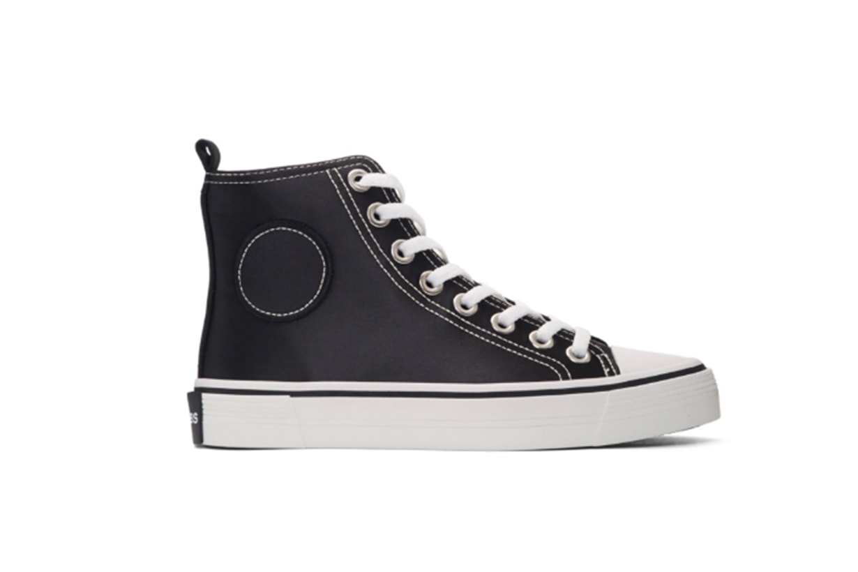 Marc Jacobs Black Redux Grunge Satin Sneakers
