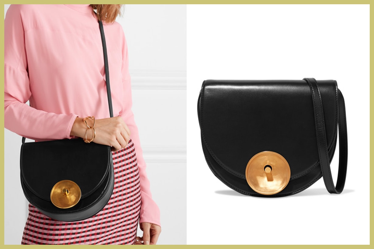 MARNI Monile Large Leather Shoulder Bag