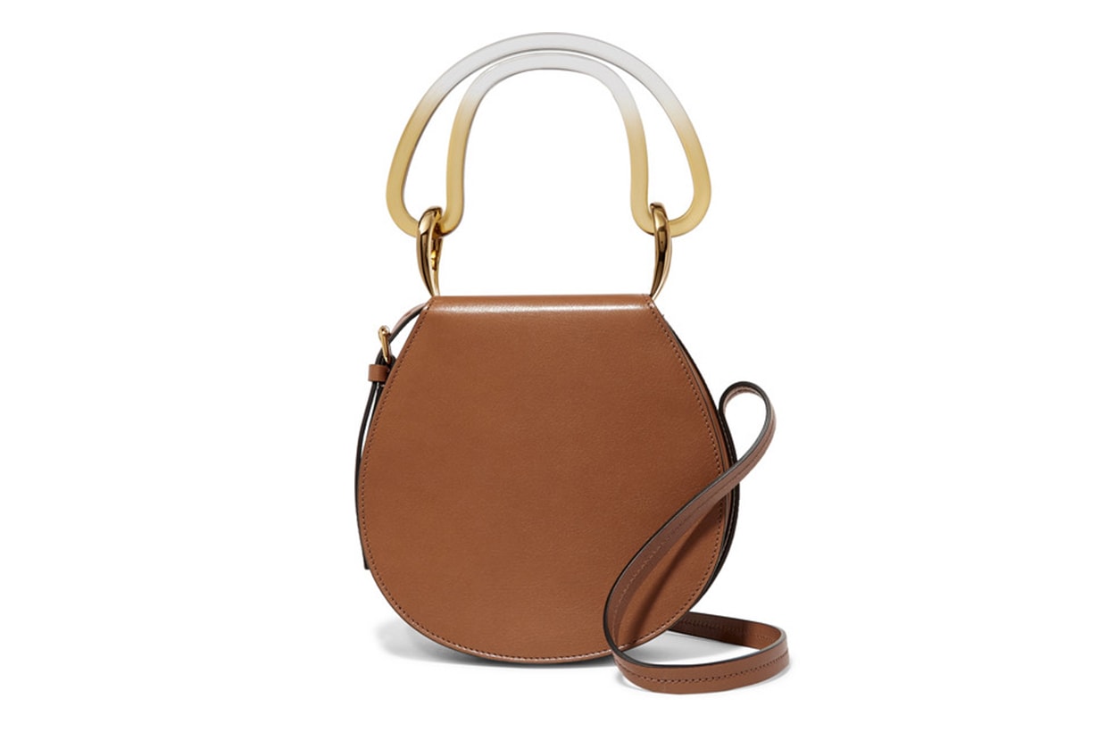 Melville Acrylic-Trimmed Leather Shoulder Bag