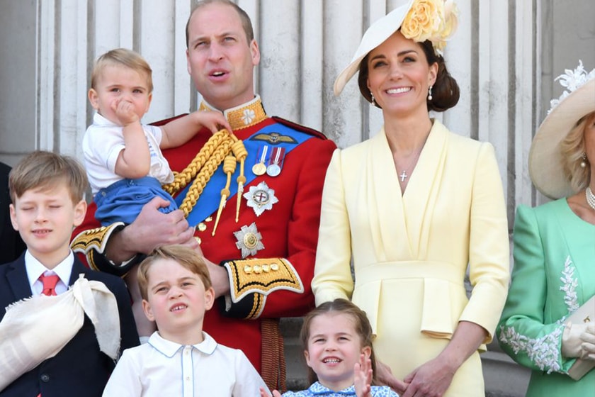 prince george bored pose and prince louis prince harry same outfit trooping the colour 2019