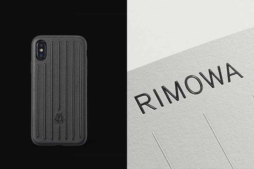 rimowa black leather iphone case