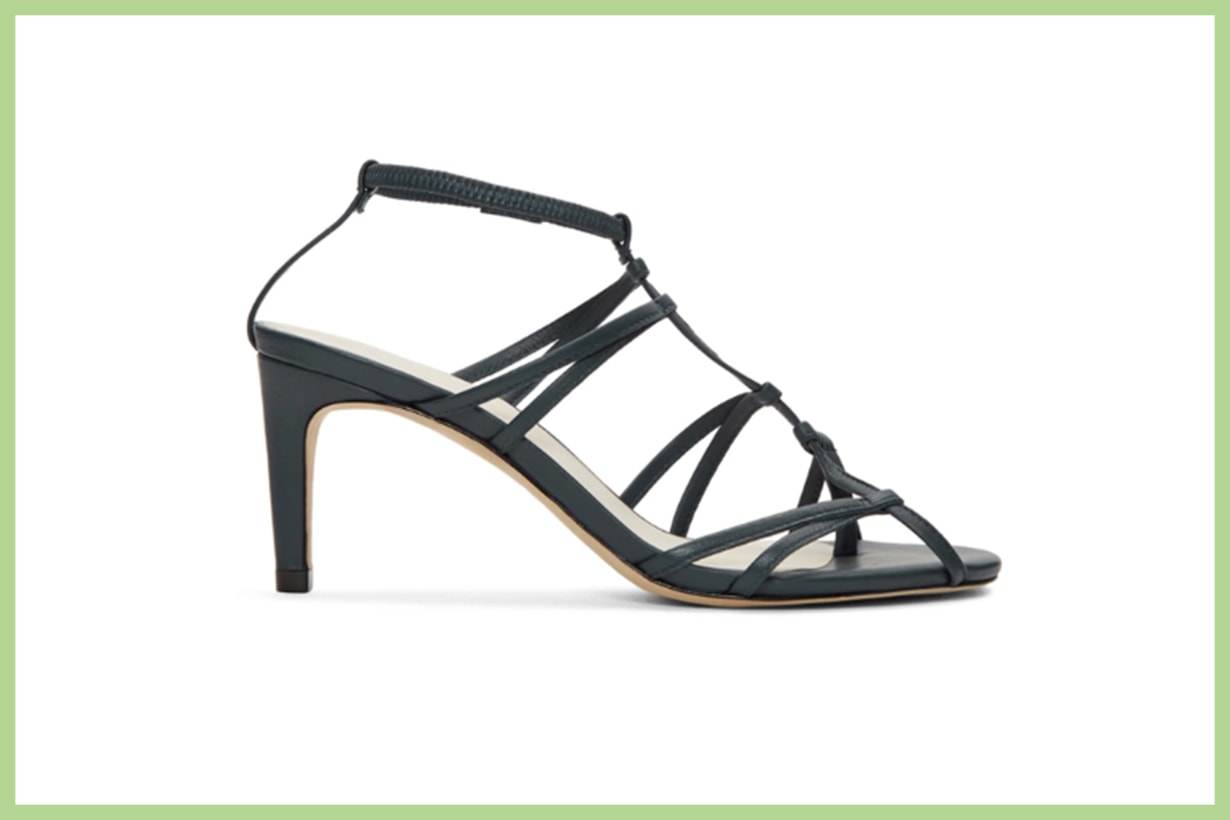 Tibi Navy Gavin Sandals