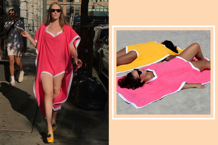 引起網上熱話的泳衣設計！兼具創意與實用性的「Towelkini」將毛巾與比堅尼合二為一