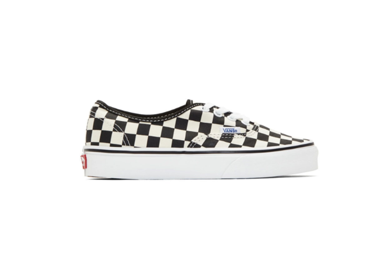Vans Black & Off-White Checkerboard Authentic Sneakers