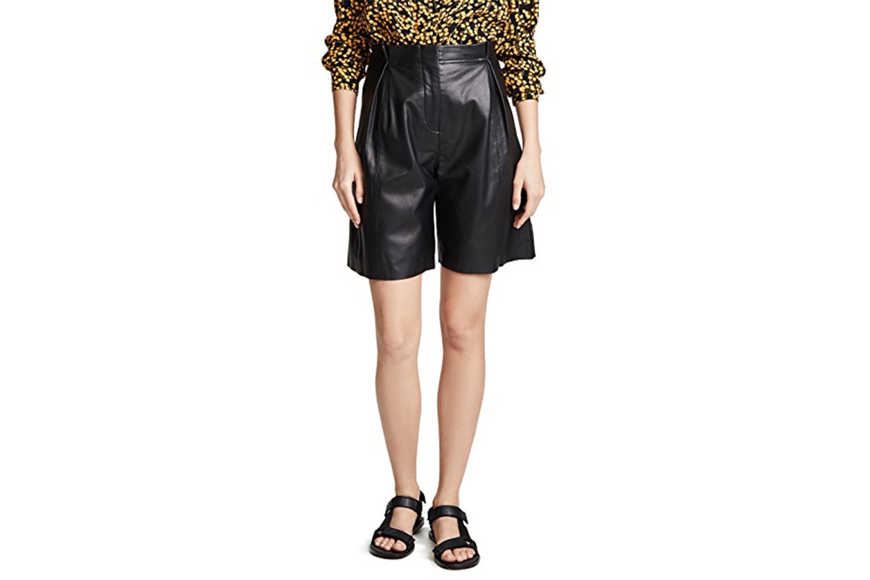 VEDA Milano Smooth Leather Shorts