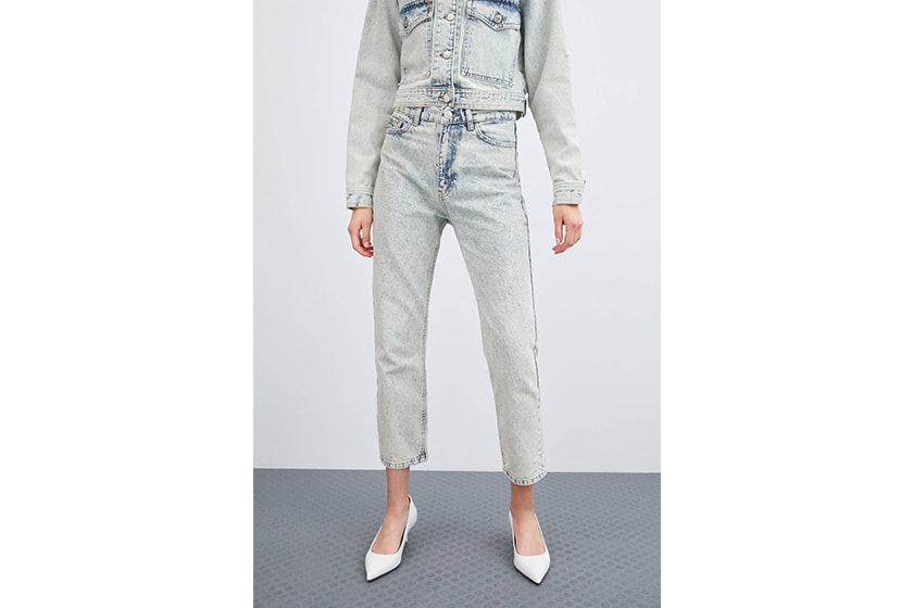 Zara Acid Wash Denim Jeans