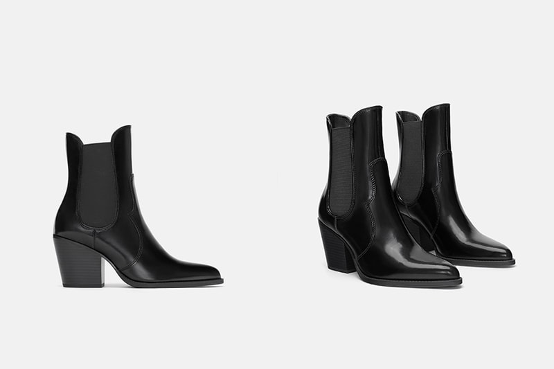 ZARA MID-HEEL COWBOY ANKLE BOOTS