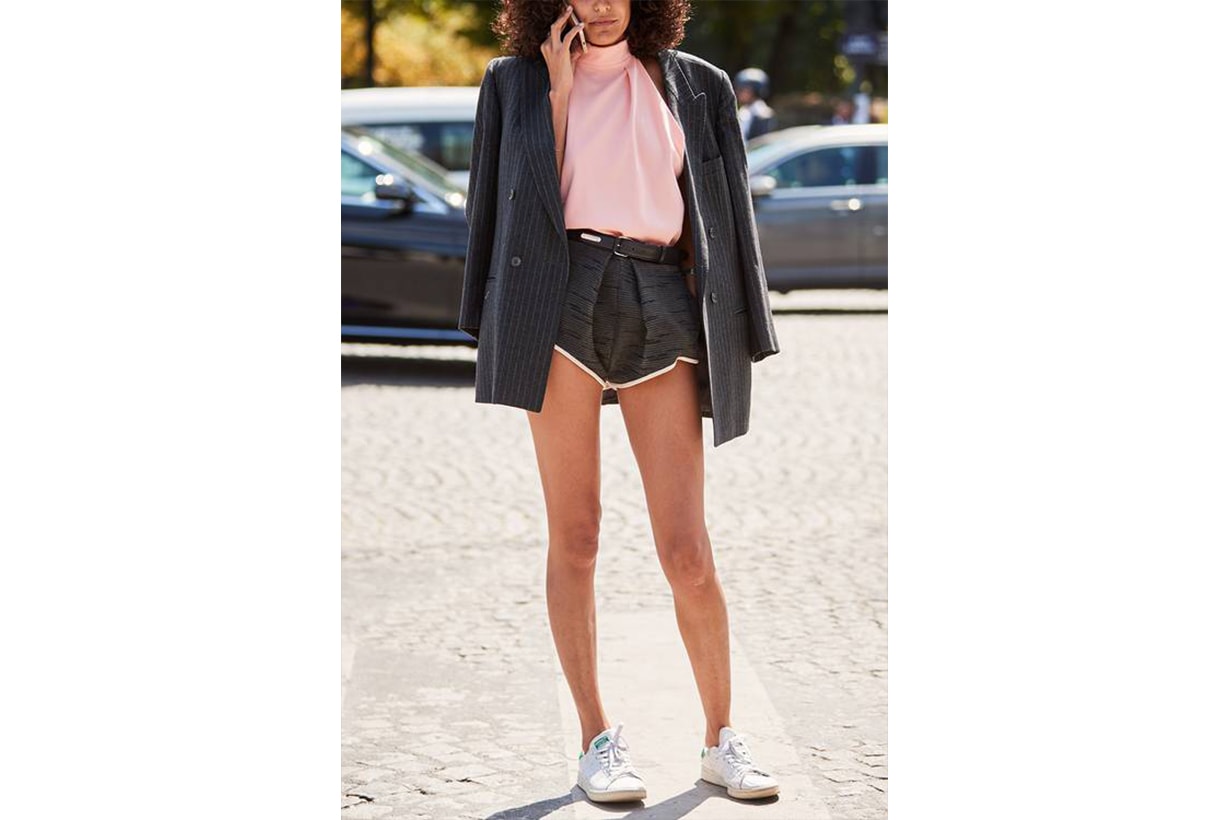 Dubai Street Style Blazer and Sport Shorts Fashion