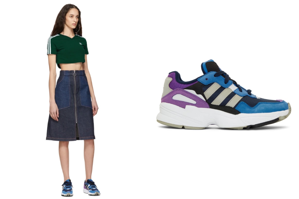 adidas Originals Navy & Blue Yung 96 Sneakers