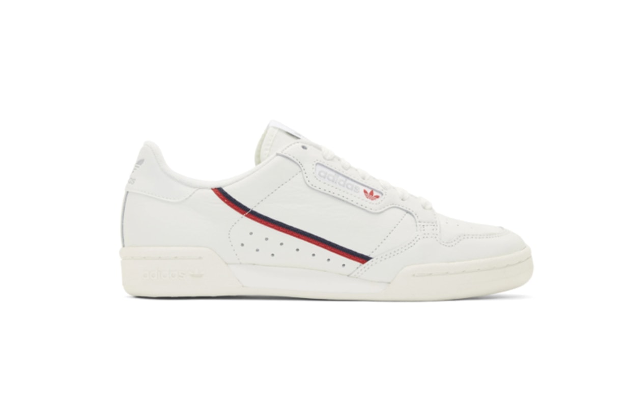 adidas Originals White Continental 80 Sneakers