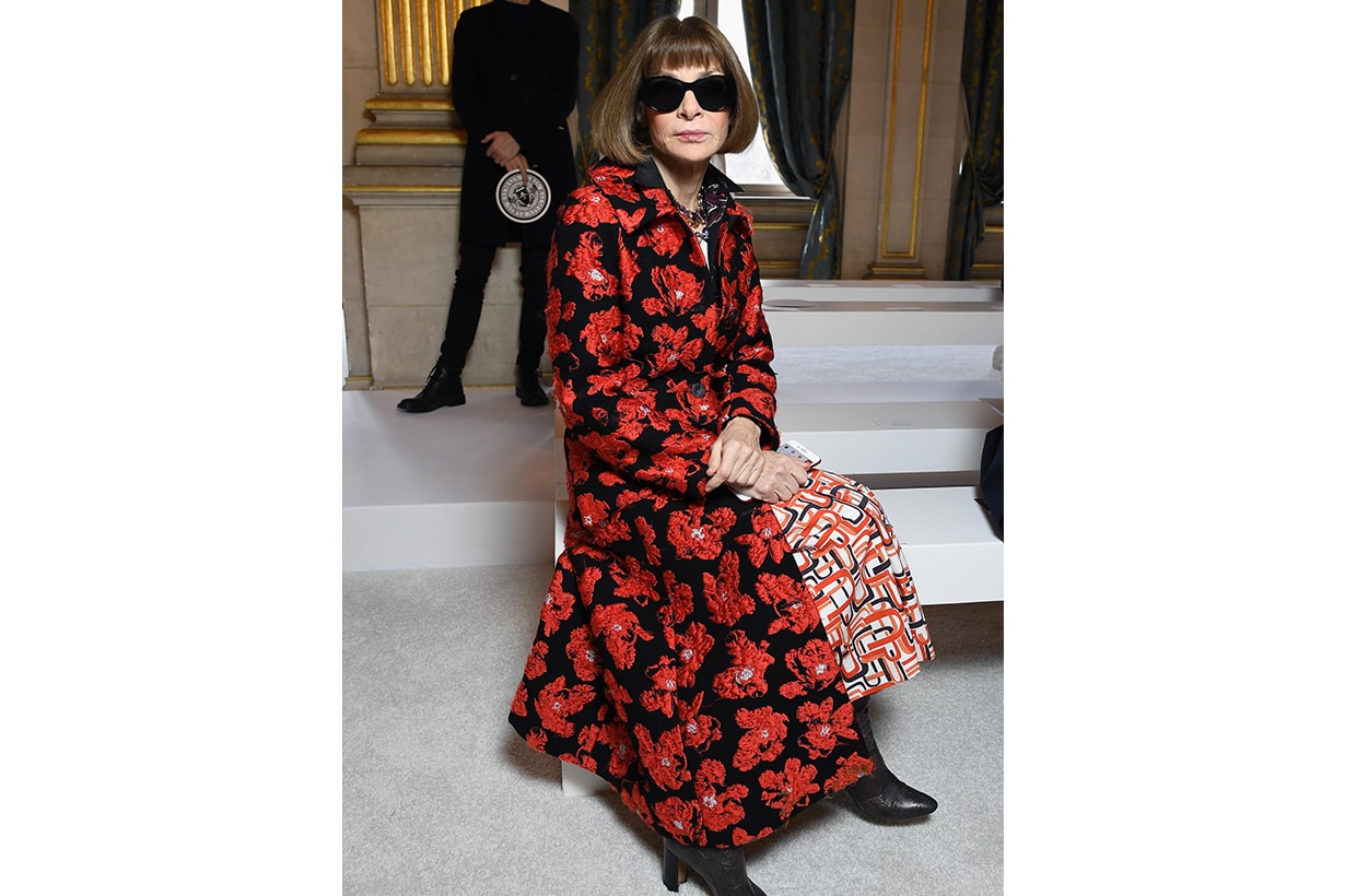 Anna Wintour Floral Midi Dress