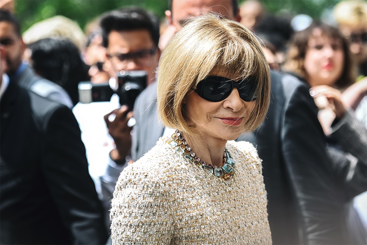 Vogue Editor-in-Chief Anna Wintour Louis Vuitton fashion show Sunglasses