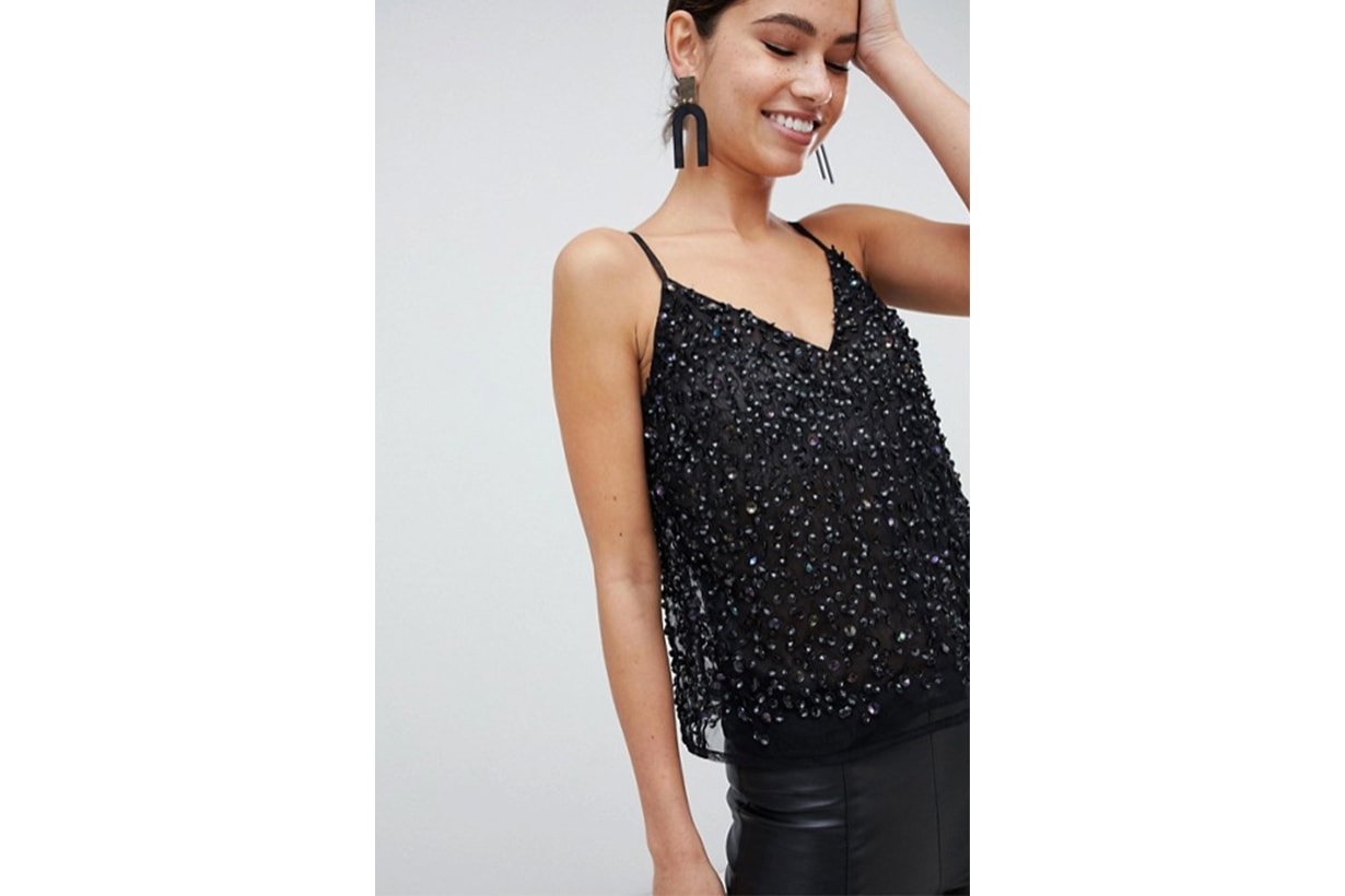 ASOS DESIGN Cami Top with Sequin Embellishment