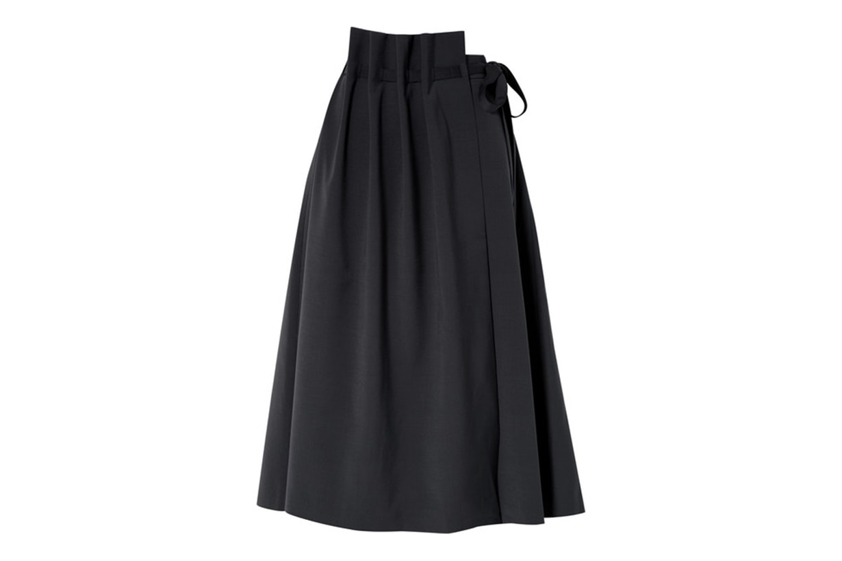Asymmetric Woven Wrap Skirt