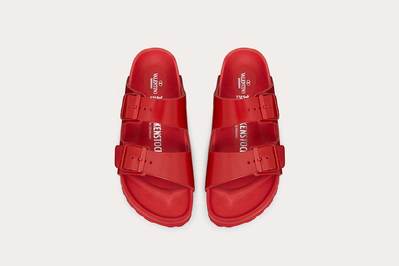 Birkenstock Valentino red sandals