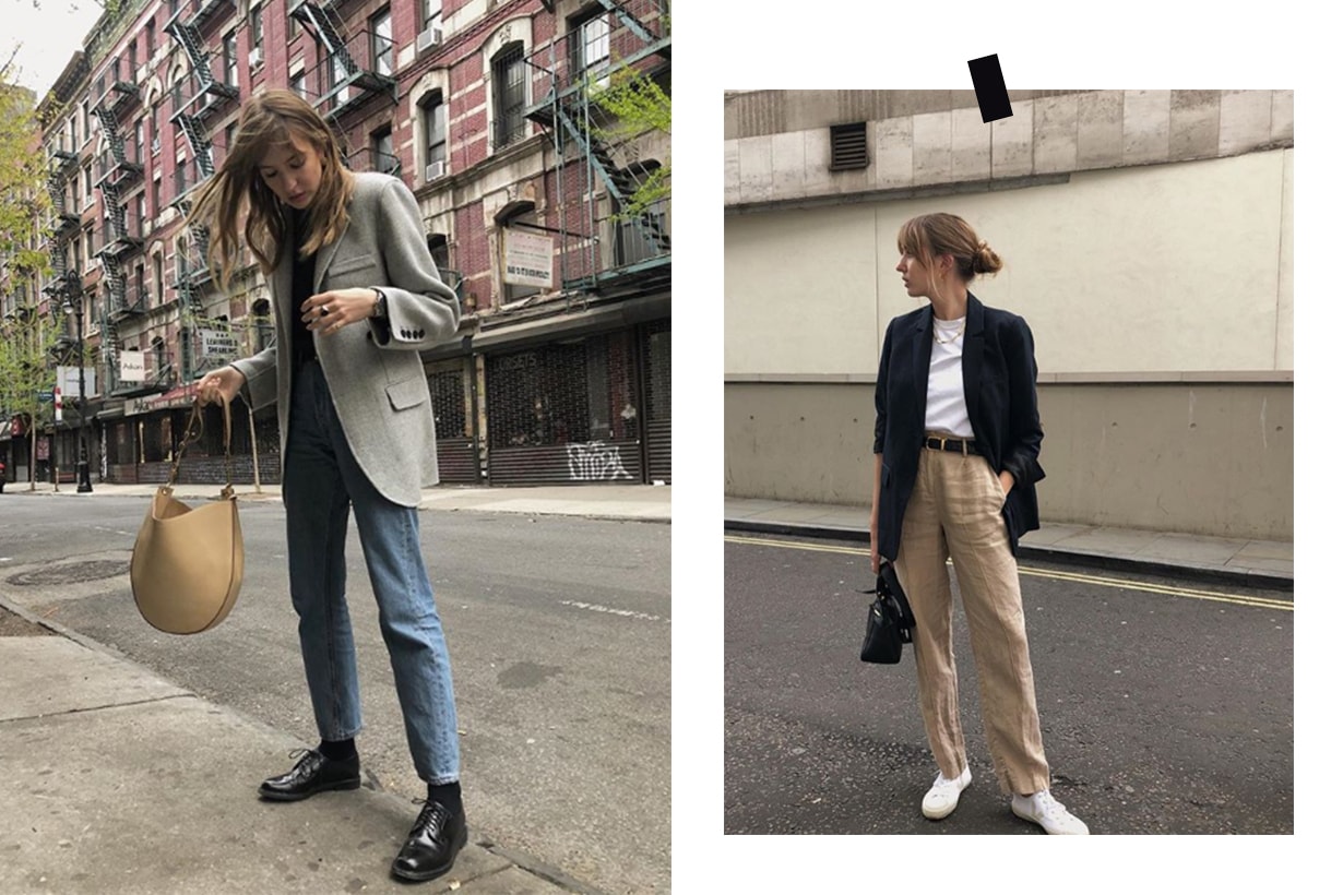 Lizzy Hadfield Blazer Street Style