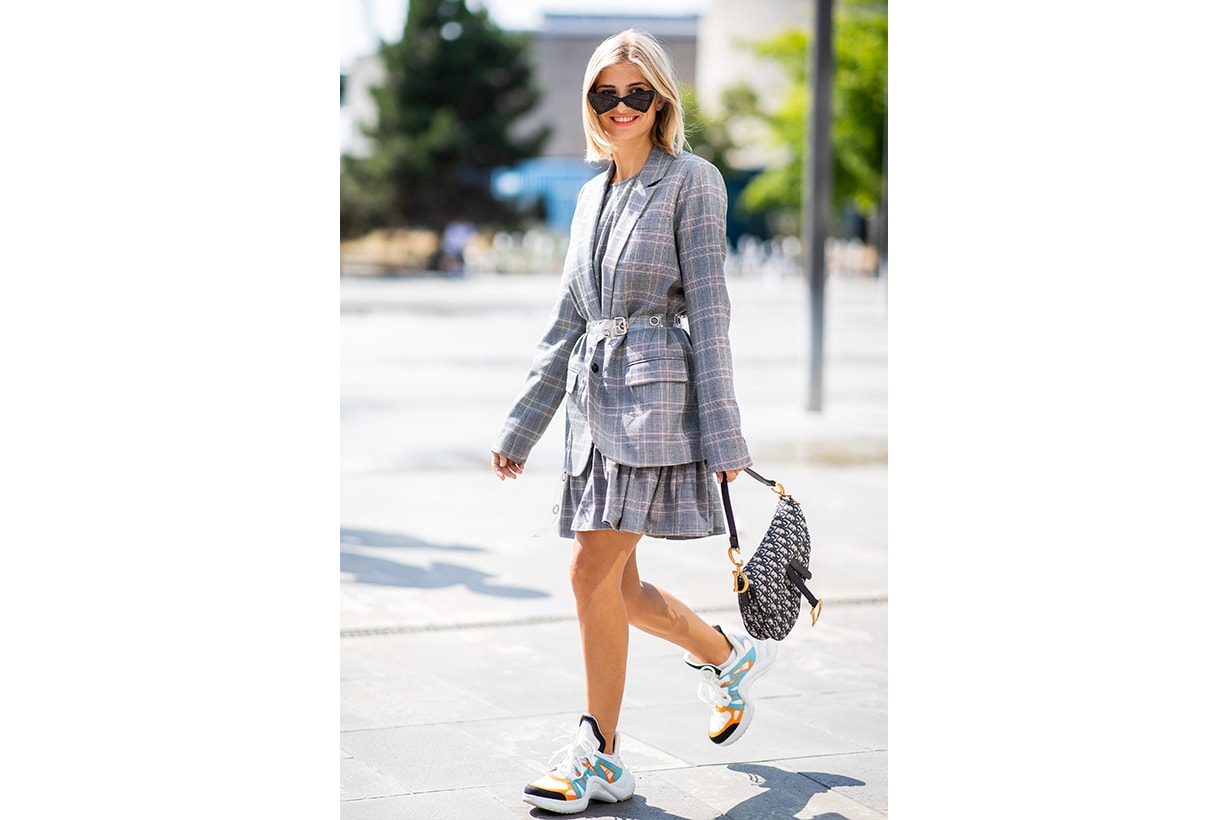 Dad Sneakers Suit Street Style