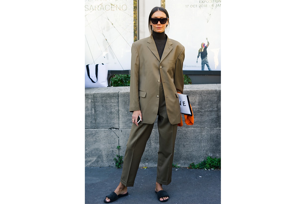 Ukraine Vogue Director Fashion Week Street Style Suit Slides Outfits