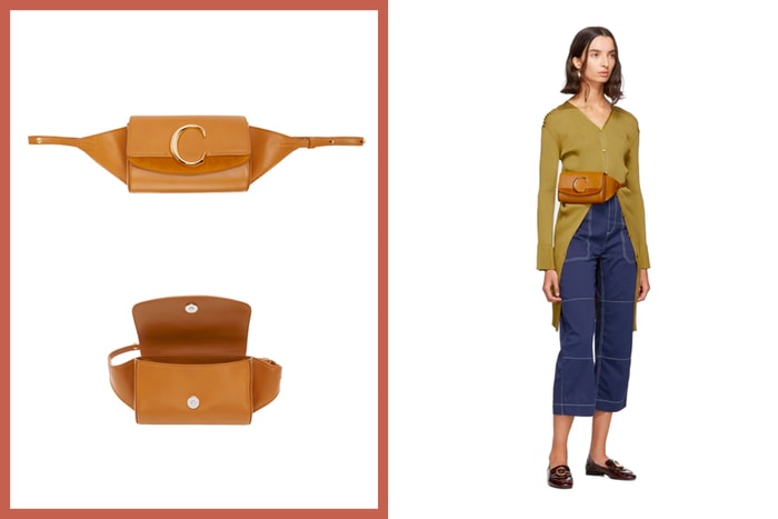 最適合優雅氣質女生的腰包：Chloé 的 C Logo Belt Bag 兩種背法都好看！