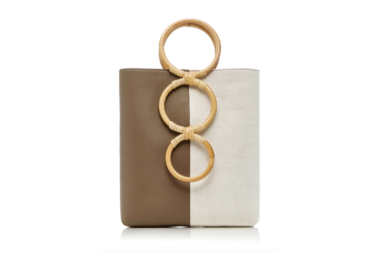 Carolina Santo Domingo Petra Mini Leather Tote Bag With Bamboo Handles
