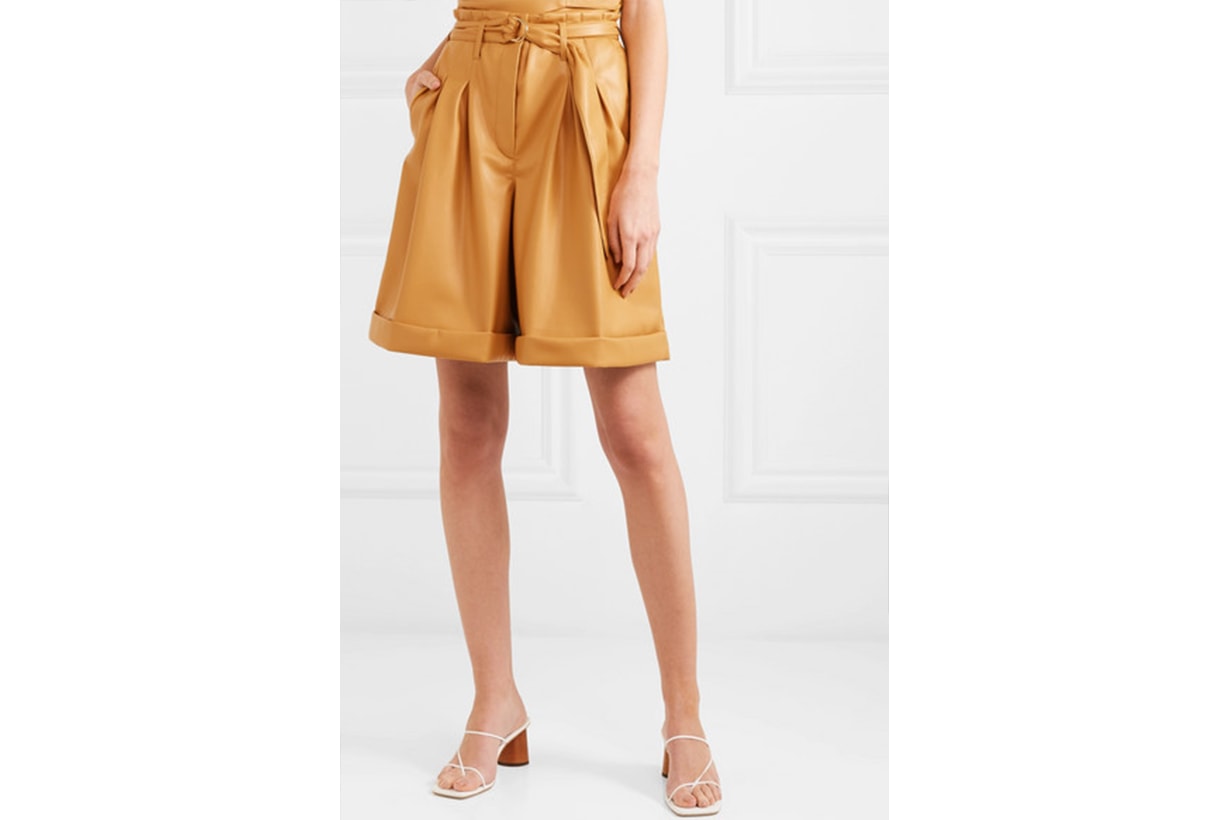 Colorado Belted Vegan Leather Shorts