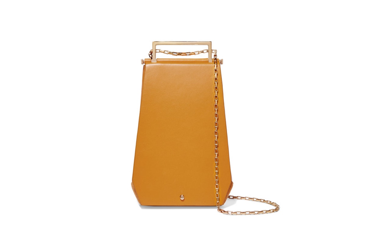 Eloine Mini Auede and Textured-Leather Shoulder Bag